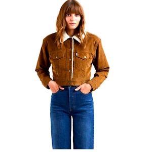 Levi’s Cropped Corduroy Jacket - Women | Color: Brown | Size: XS